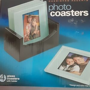 Glass Photo coasters